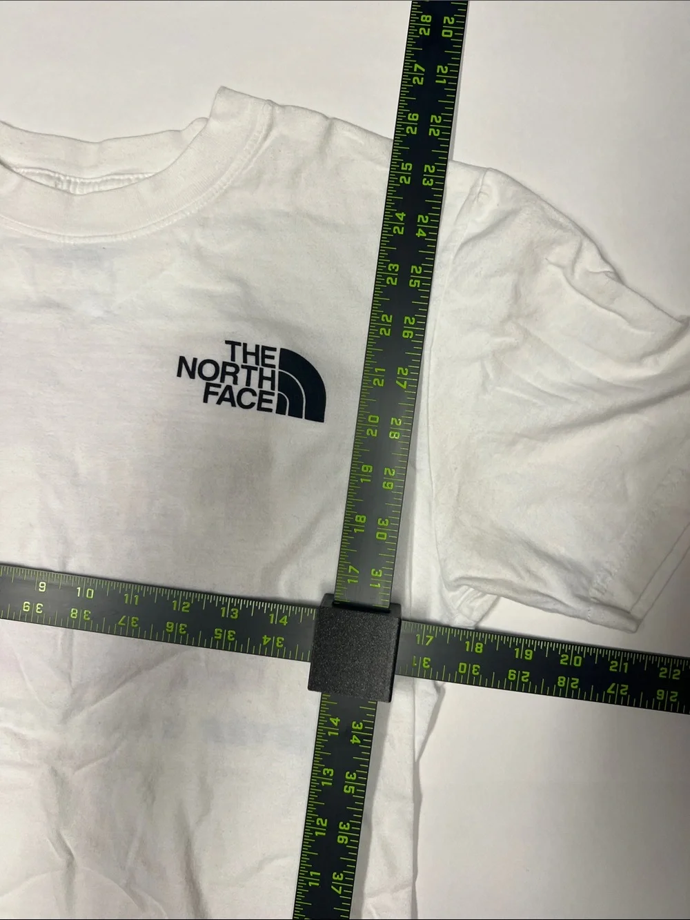 The North Face White Short-Sleeve Tee with Black Logo
